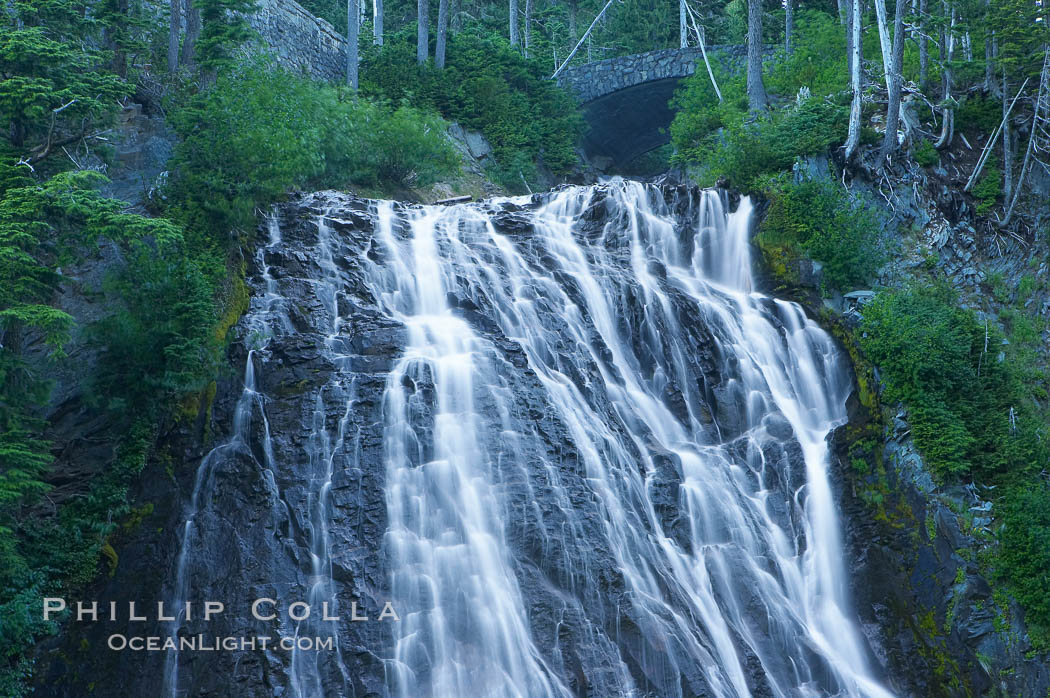 Narada Falls. Mount Rainier National Park, Washington, USA, natural history stock photograph, photo id 13840