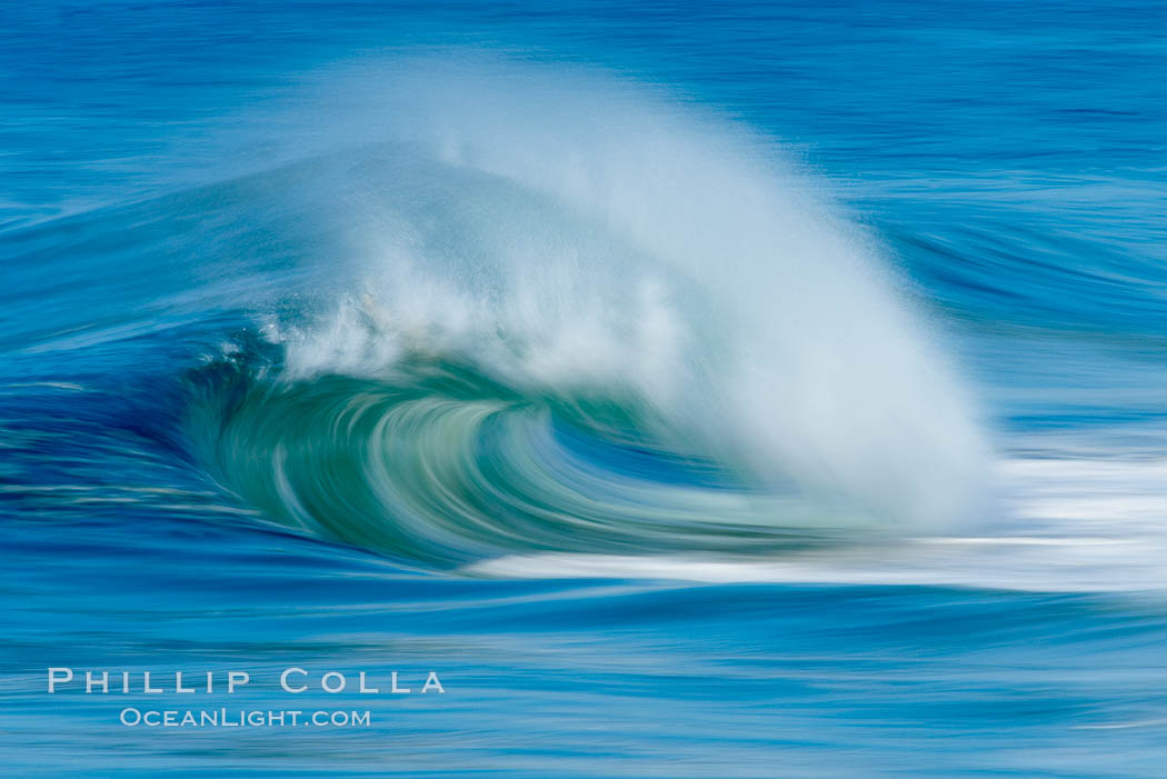 Breaking wave, fast motion and blur, The Wedge. Newport Beach, California, USA, natural history stock photograph, photo id 14355