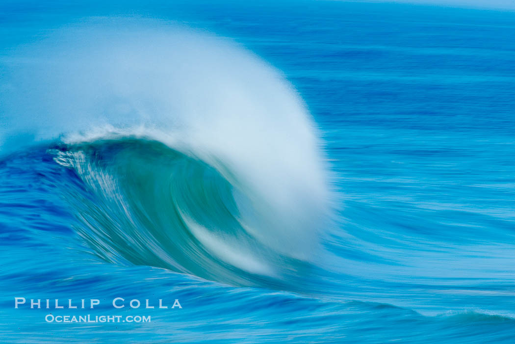 Breaking wave, fast motion and blur. The Wedge., natural history stock photograph, photo id 14357