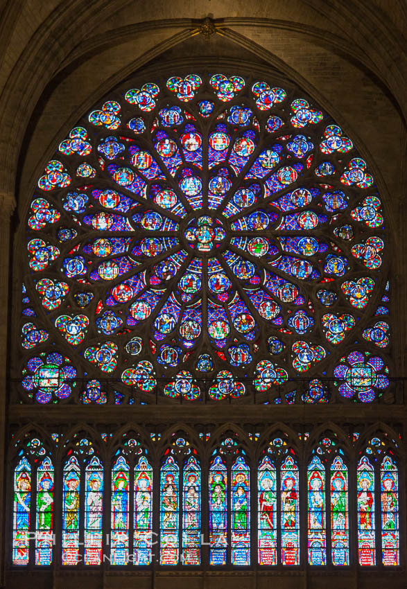 Notre Dame de Paris. Notre Dame de Paris ("Our Lady of Paris"), also known as Notre Dame Cathedral or simply Notre Dame, is a historic Roman Catholic Marian cathedral on the eastern half of the Ile de la Cite in the fourth arrondissement of Paris, France. Widely considered one of the finest examples of French Gothic architecture and among the largest and most well-known churches in the world ever built, Notre Dame is the cathedral of the Catholic Archdiocese of Paris., natural history stock photograph, photo id 28195