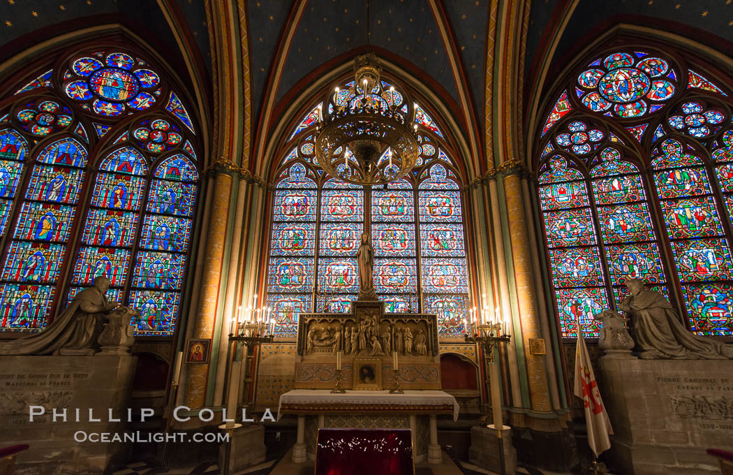 Notre Dame de Paris. Notre Dame de Paris ("Our Lady of Paris"), also known as Notre Dame Cathedral or simply Notre Dame, is a historic Roman Catholic Marian cathedral on the eastern half of the Ile de la Cite in the fourth arrondissement of Paris, France. Widely considered one of the finest examples of French Gothic architecture and among the largest and most well-known churches in the world ever built, Notre Dame is the cathedral of the Catholic Archdiocese of Paris., natural history stock photograph, photo id 28129
