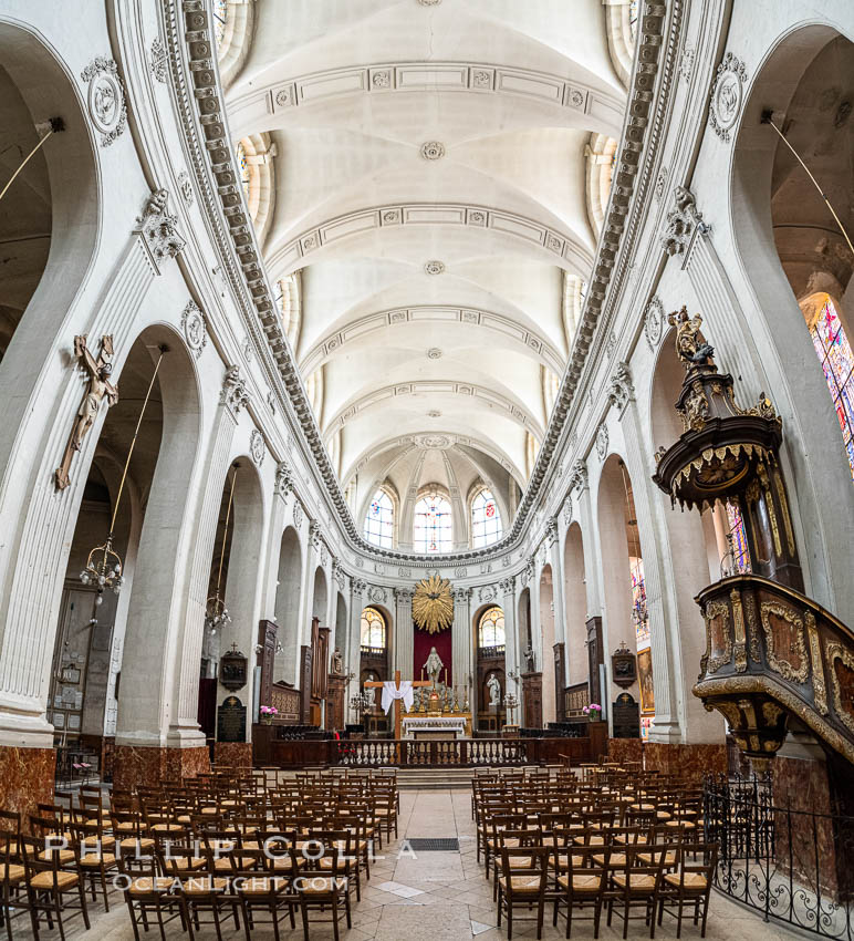 Notre-Dame-des-Blancs-Manteaux, Paris. France, natural history stock photograph, photo id 35649