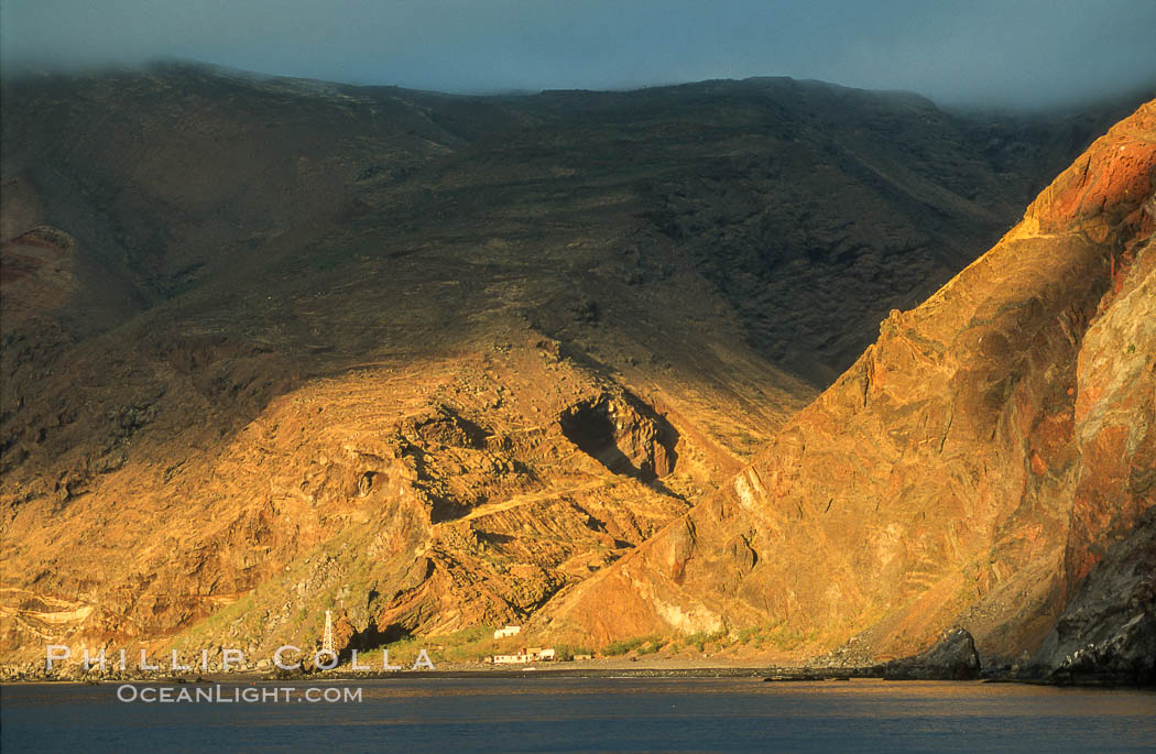 Old church, prison and fishing shack. Guadalupe Island (Isla Guadalupe), Baja California, Mexico, natural history stock photograph, photo id 03836
