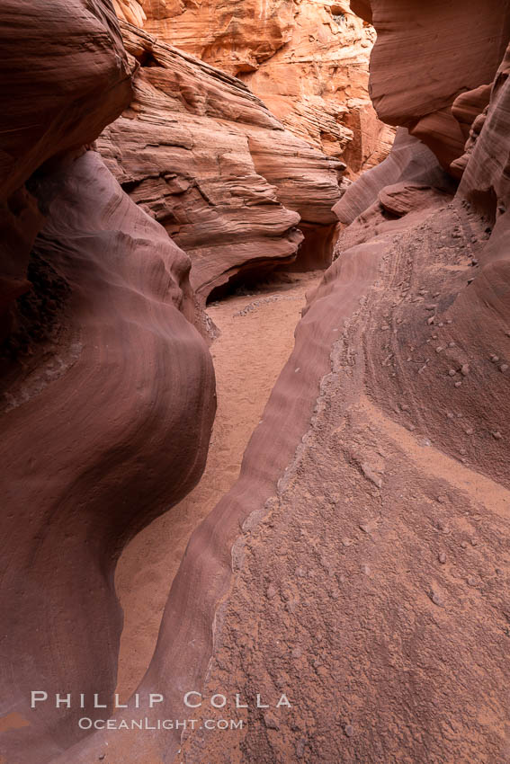 Owl Canyon, a beautiful slot canyon that is part of the larger Antelope Canyon system. Page, Arizona. Navajo Tribal Lands, USA, natural history stock photograph, photo id 36033