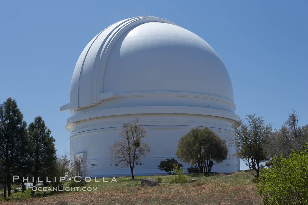 The Palomar Observatory, located in north San Diego County California, is owned and operated by the California Institute of Technology. The Observatory supports the research of the Caltech faculty, post-doctoral fellows and students, and the researchers at Caltechs collaborating institutions. Palomar Observatory is home to the historic Hale 200-inch telescope. Other facilities on the mountain include the 60-inch, 48-inch, 18-inch and the Snoop telescopes. USA, natural history stock photograph, photo id 12702