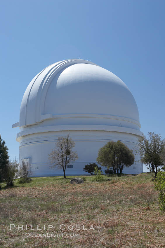 The Palomar Observatory, located in north San Diego County California, is owned and operated by the California Institute of Technology. The Observatory supports the research of the Caltech faculty, post-doctoral fellows and students, and the researchers at Caltechs collaborating institutions. Palomar Observatory is home to the historic Hale 200-inch telescope. Other facilities on the mountain include the 60-inch, 48-inch, 18-inch and the Snoop telescopes. USA, natural history stock photograph, photo id 12703