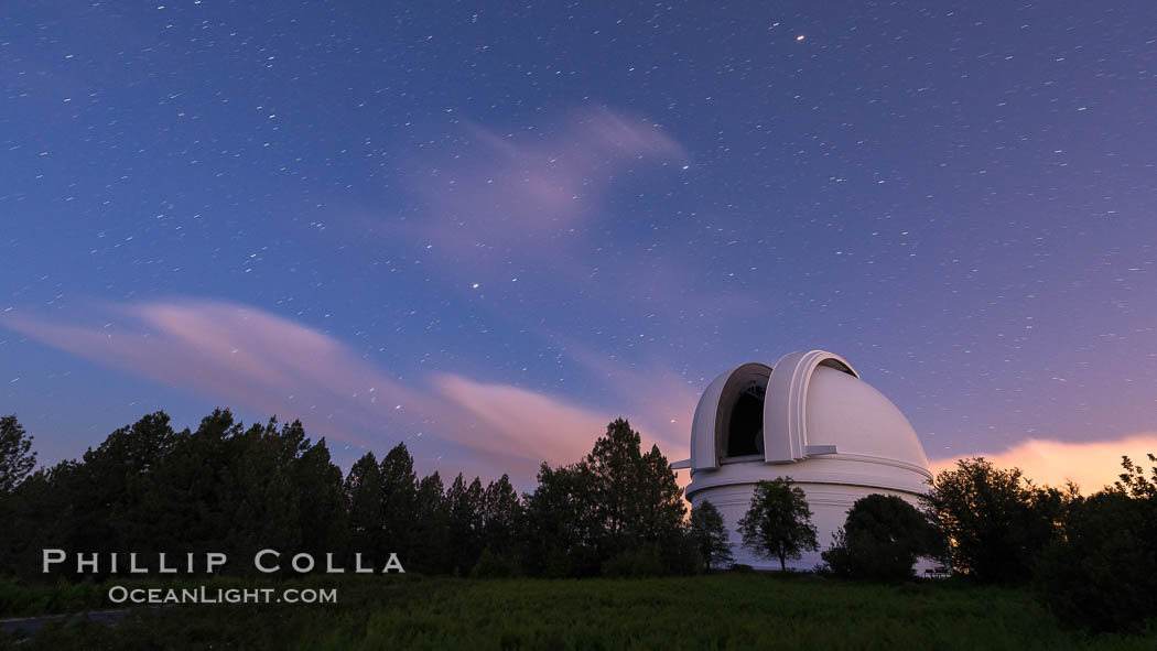 Palomar Observatory at sunset. Palomar Mountain, California, USA, natural history stock photograph, photo id 29332