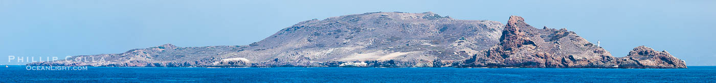 Panorama of Isla de Todos Santos, near Ensenada, Mexico., natural history stock photograph, photo id 28779
