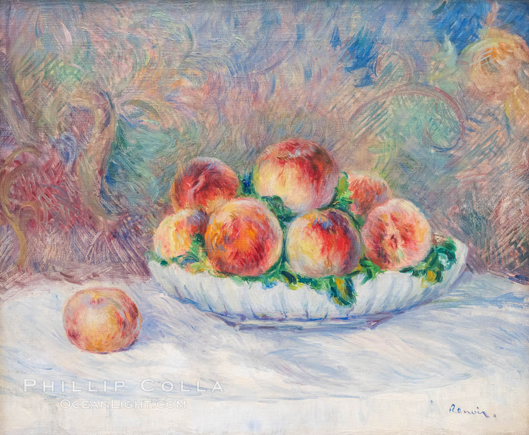 Peches by Pierre-Auguste Renoir, Musee de l"Orangerie. Musee de lOrangerie, Paris, France, natural history stock photograph, photo id 35687