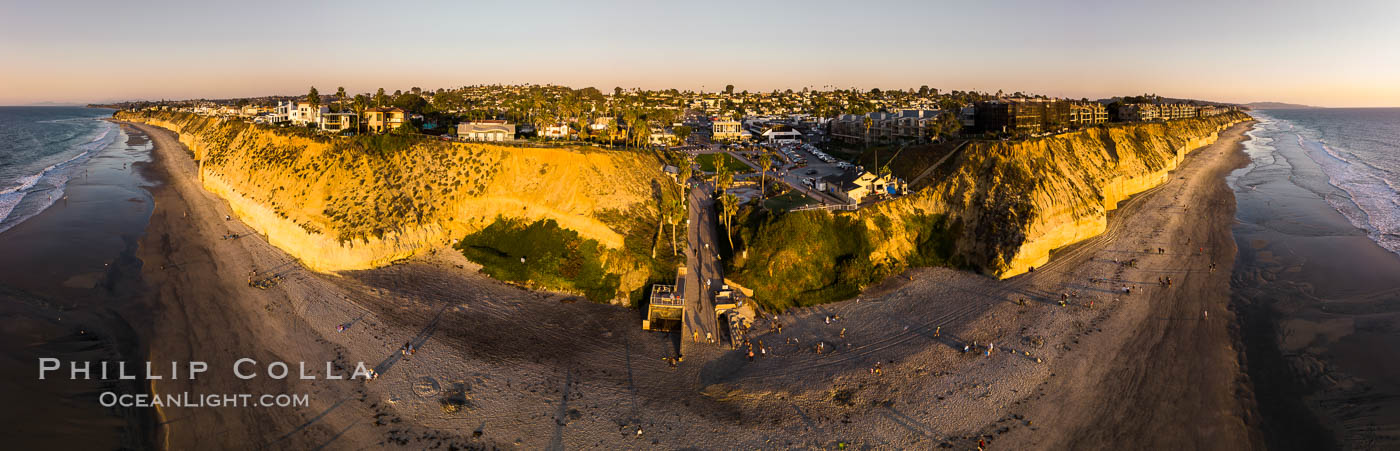 Pillbox, Fletcher Cove, Solana Beach, aerial photo. California, USA, natural history stock photograph, photo id 38061