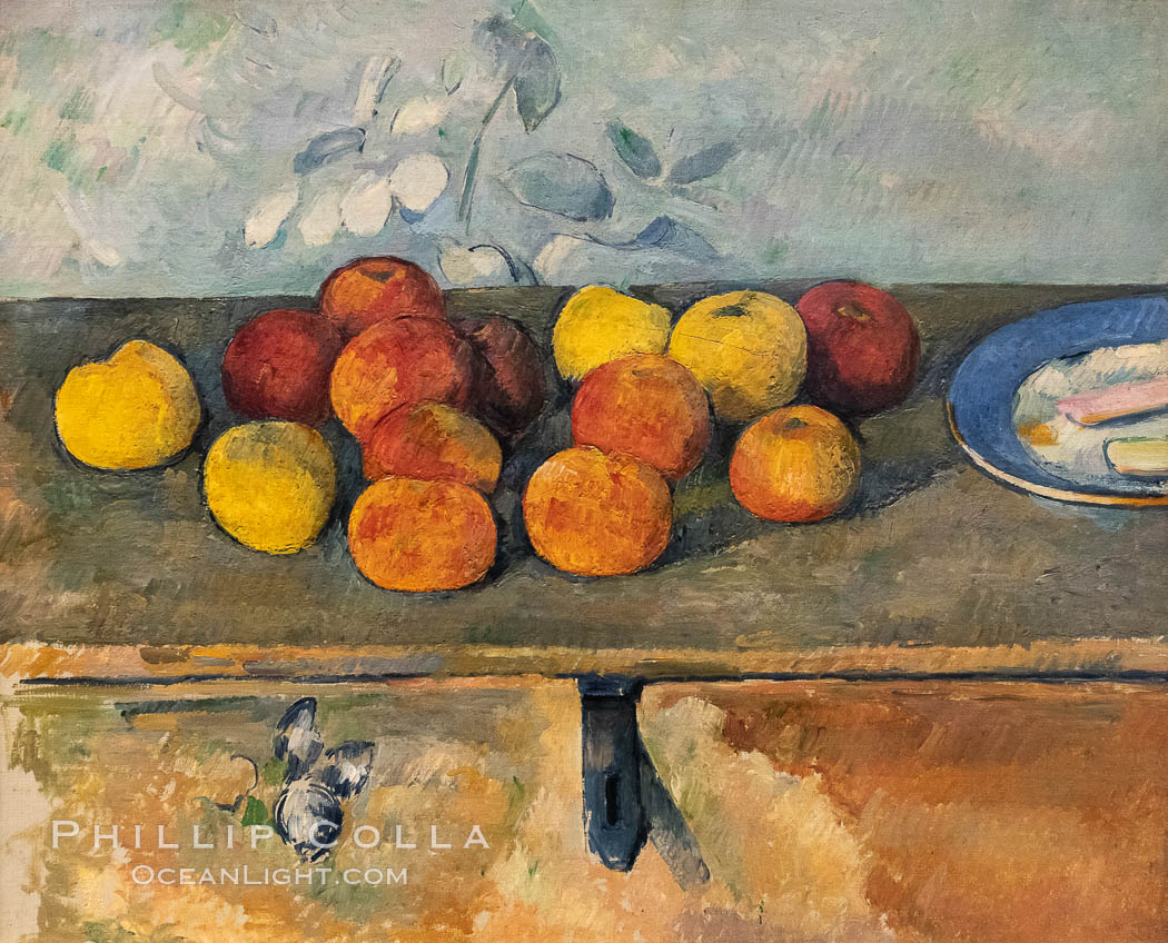 Pommes et biscuits by Paul Cezanne, Musee de l"Orangerie. Musee de lOrangerie, Paris, France, natural history stock photograph, photo id 35690