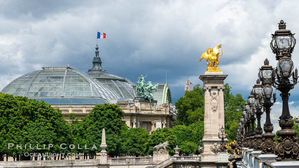 Pont Alexandre III, Paris., natural history stock photograph, photo id 35620
