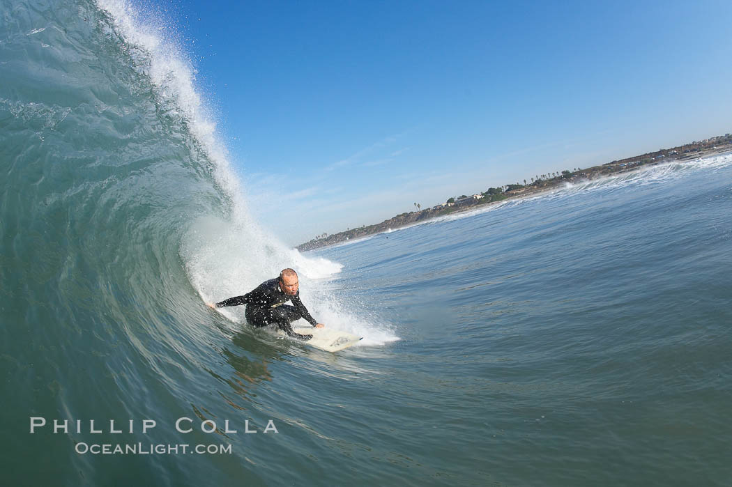 Don Gaunder, Ponto, South Carlsbad, morning surf. California, USA, natural history stock photograph, photo id 17874