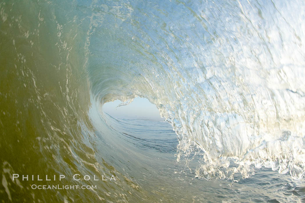 Breaking wave, early morning surf. Ponto, Carlsbad, California, USA, natural history stock photograph, photo id 19410