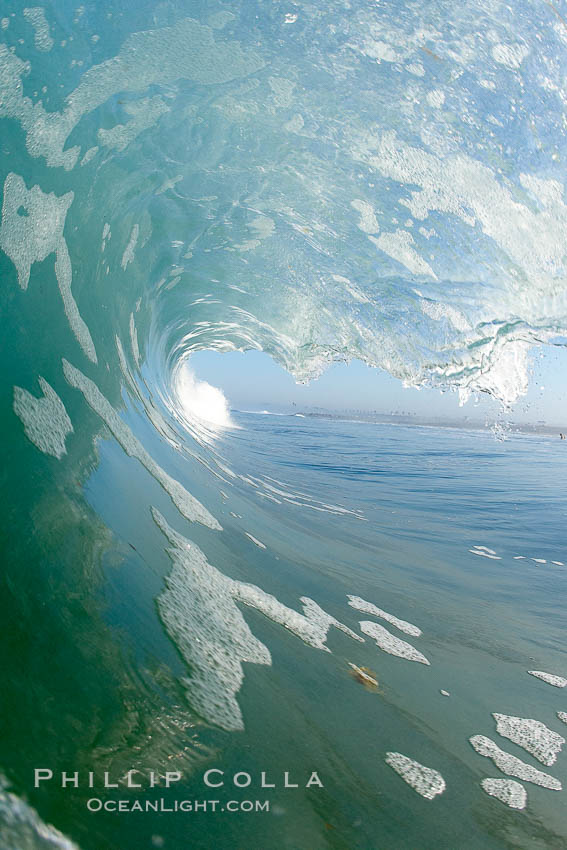 Breaking wave, early morning surf. Ponto, Carlsbad, California, USA, natural history stock photograph, photo id 19416