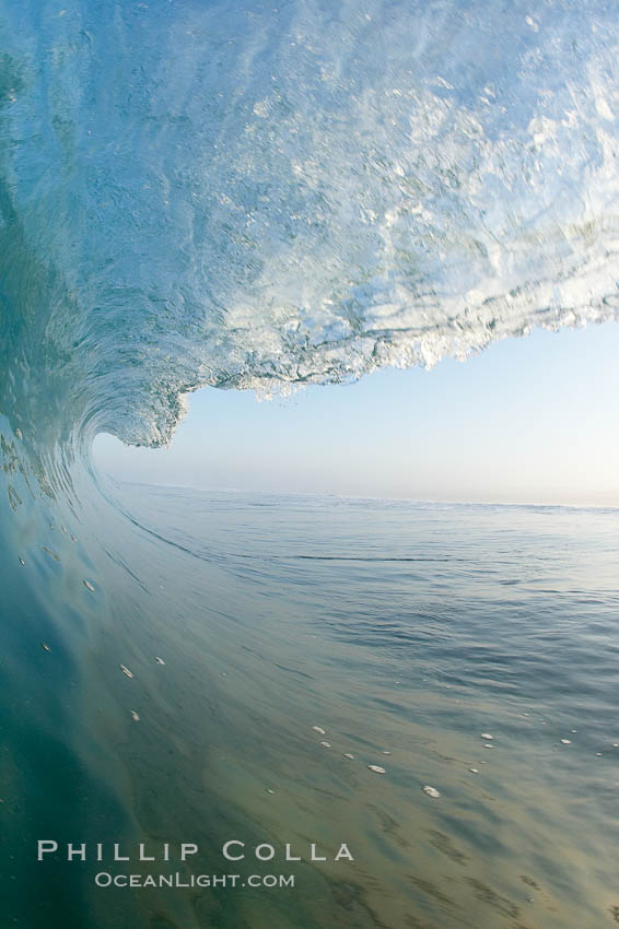 Breaking wave, early morning surf. Ponto, Carlsbad, California, USA, natural history stock photograph, photo id 19411