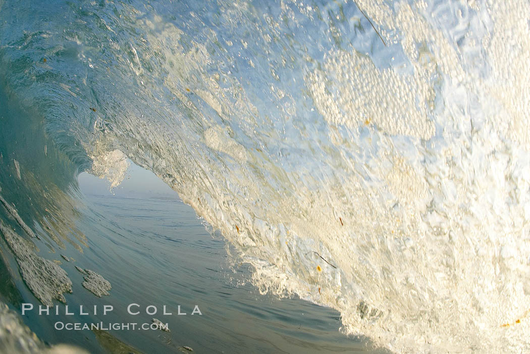 Breaking wave, early morning surf. Ponto, Carlsbad, California, USA, natural history stock photograph, photo id 19415