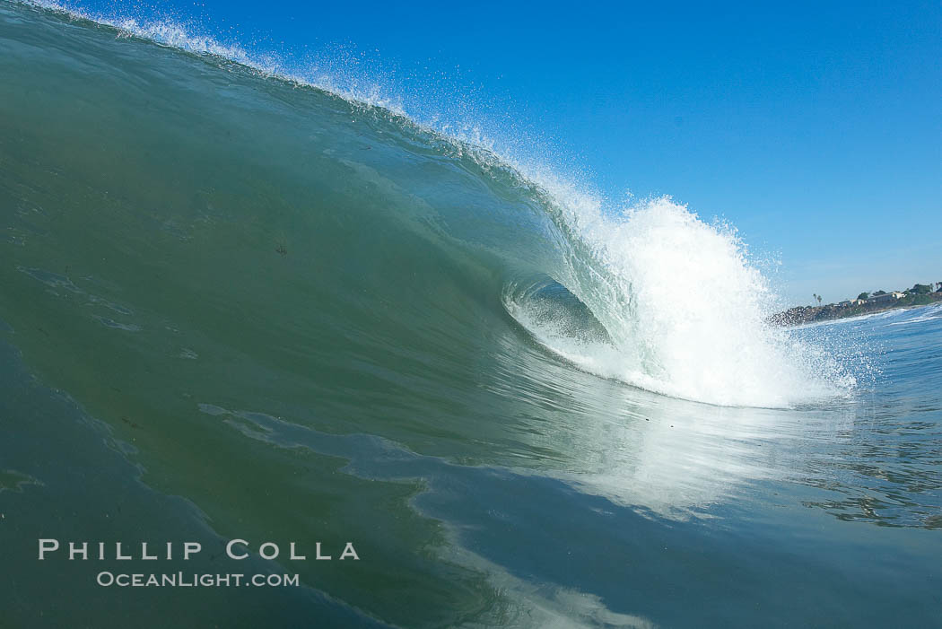 Ponto, South Carlsbad, morning surf. California, USA, natural history stock photograph, photo id 17873