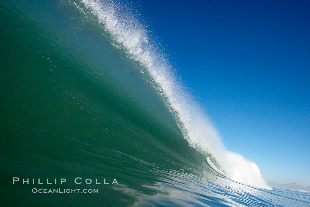 Surf, wave, winter, morning, Ponto, South Carlsbad. California, USA, natural history stock photograph, photo id 14980