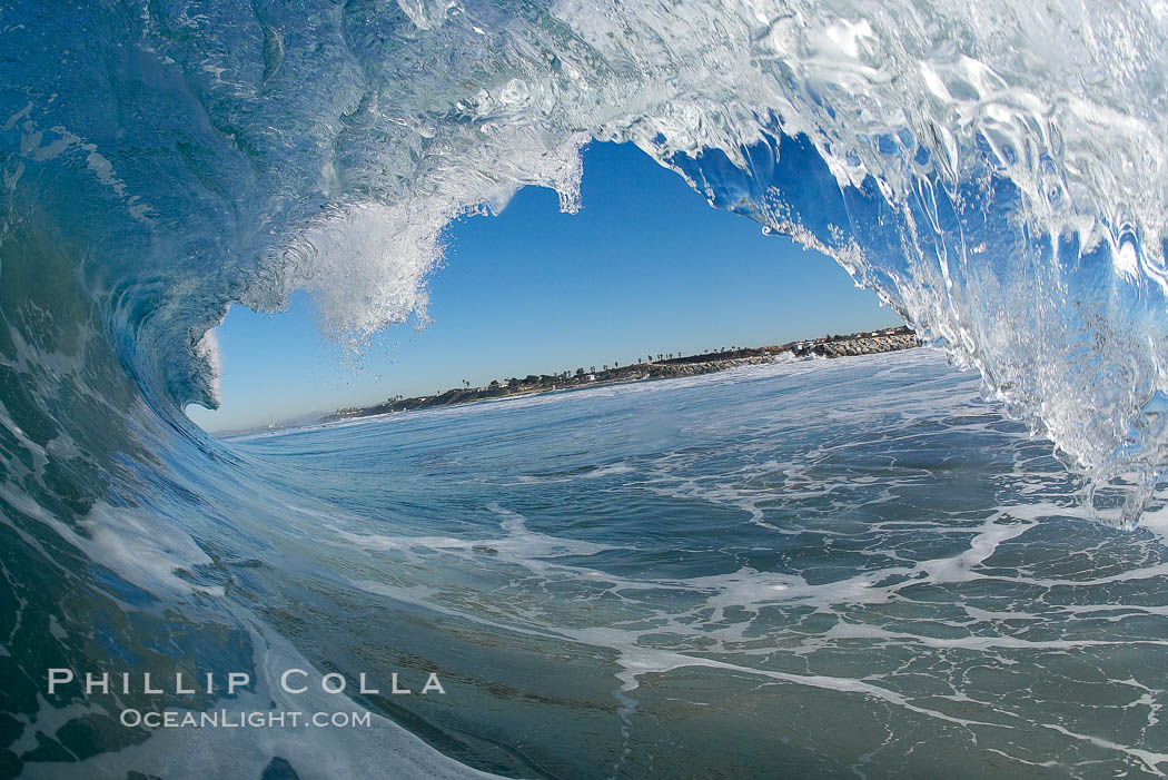 Breaking wave, Ponto, South Carlsbad. California, USA, natural history stock photograph, photo id 17684