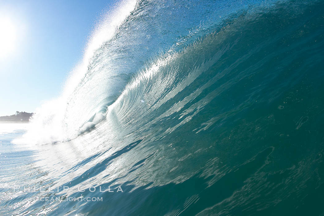 Breaking wave, Ponto, South Carlsbad. California, USA, natural history stock photograph, photo id 17683