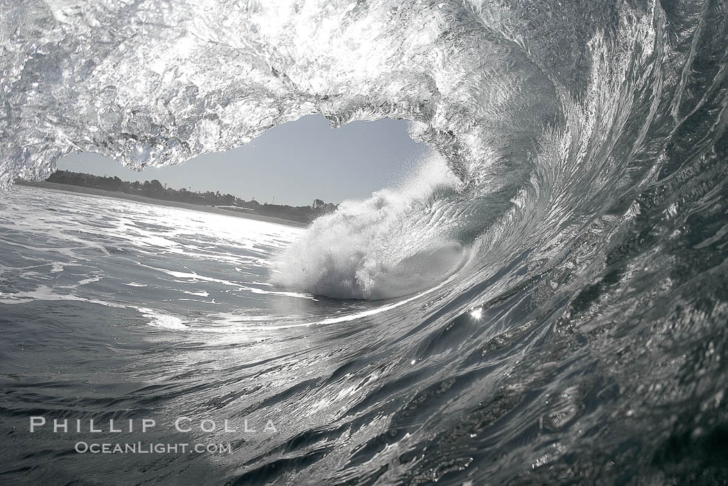 Breaking wave, Ponto, South Carlsbad. California, USA, natural history stock photograph, photo id 17691