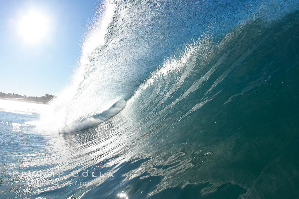 Breaking wave, Ponto, South Carlsbad. California, USA, natural history stock photograph, photo id 17697