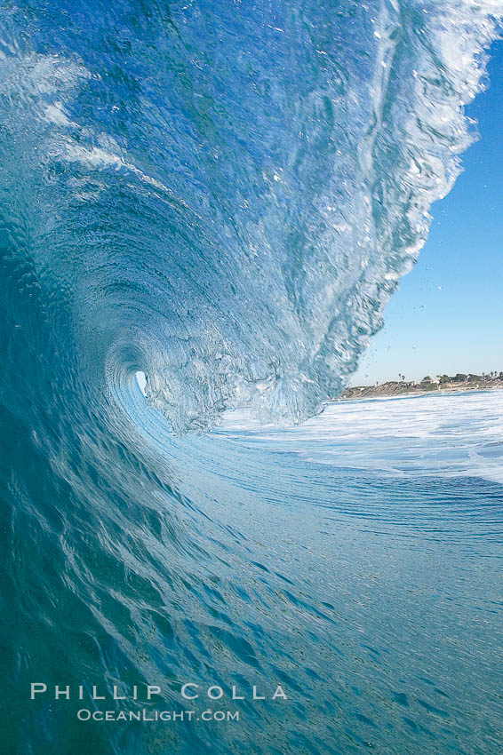 Breaking wave, Ponto, South Carlsbad. California, USA, natural history stock photograph, photo id 17701