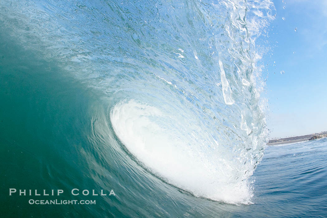 Morning surf, breaking wave., natural history stock photograph, photo id 19515