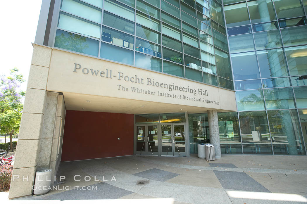 Powell-Focht Bioengineering Hall building, the Whitaker Institute of Biomedical Engineering, Jacobs School of Engineering, University of California, San Diego (UCSD). La Jolla, USA, natural history stock photograph, photo id 20856