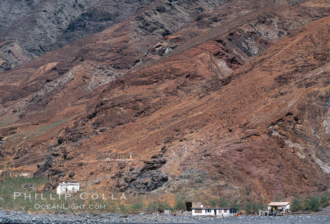Old church, prison and fishing shack. Guadalupe Island (Isla Guadalupe), Baja California, Mexico, natural history stock photograph, photo id 03749