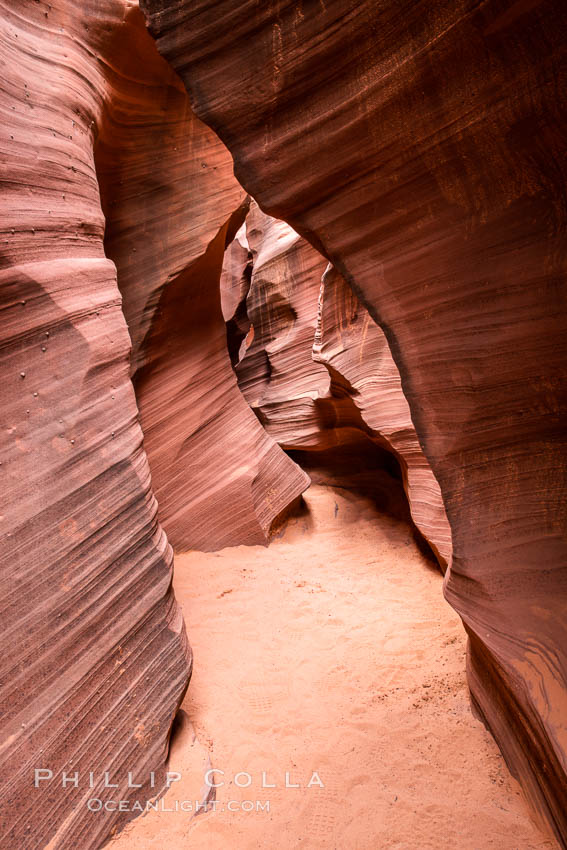 Rattlesnake Canyon, a beautiful slot canyon that is part of the larger Antelope Canyon system. Page, Arizona, Navajo Tribal Lands