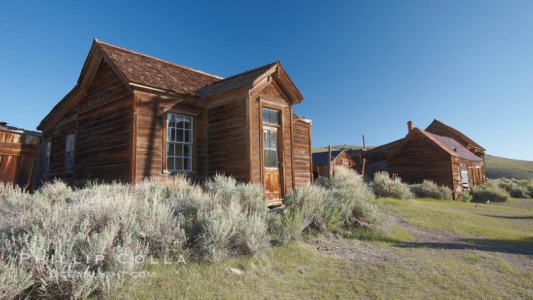 Reddy House, Union Street and Prospect Street. Bodie State Historical Park, California, USA, natural history stock photograph, photo id 23159