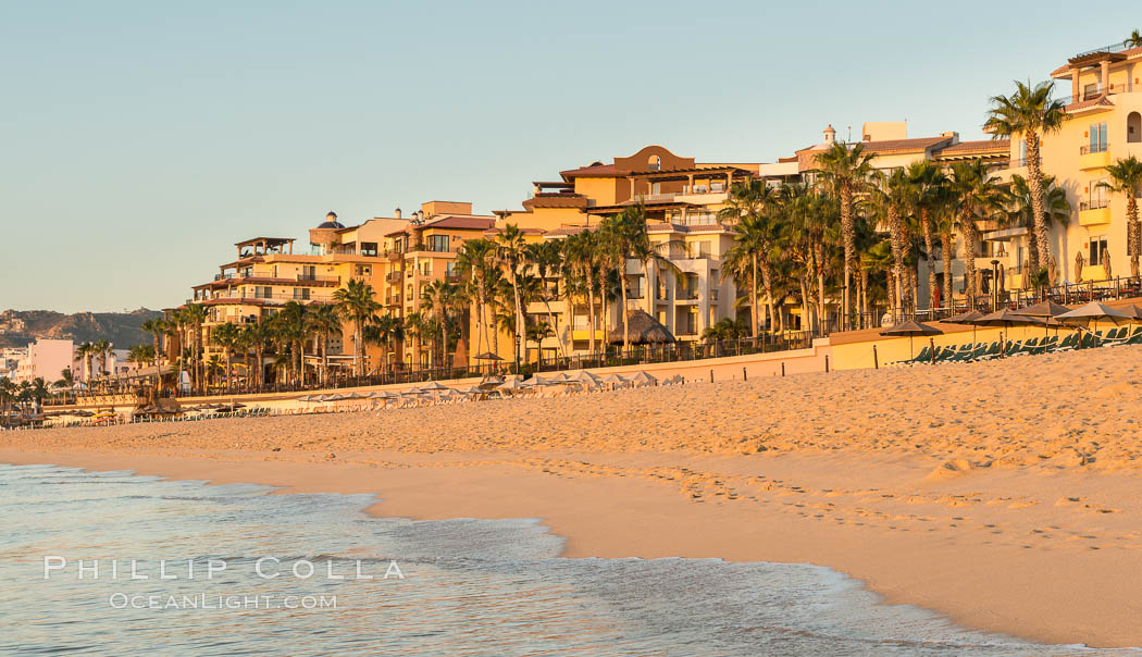 Resort hotels on the beach in Cabo San Lucas. Baja California, Mexico, natural history stock photograph, photo id 28954