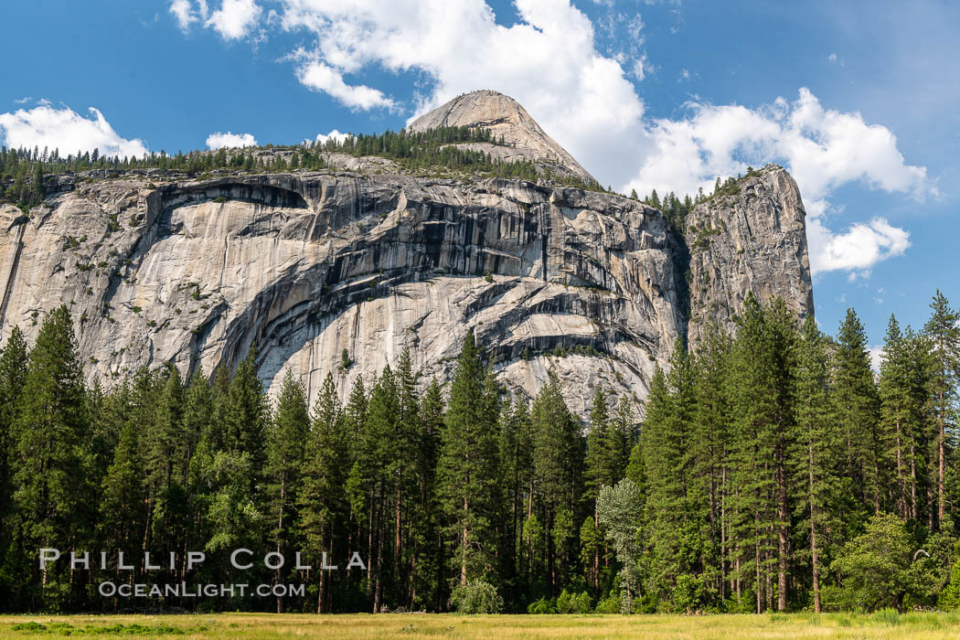 Royal Arches and Washington Column, in Yosemite National Park. California, USA, natural history stock photograph, photo id 36375