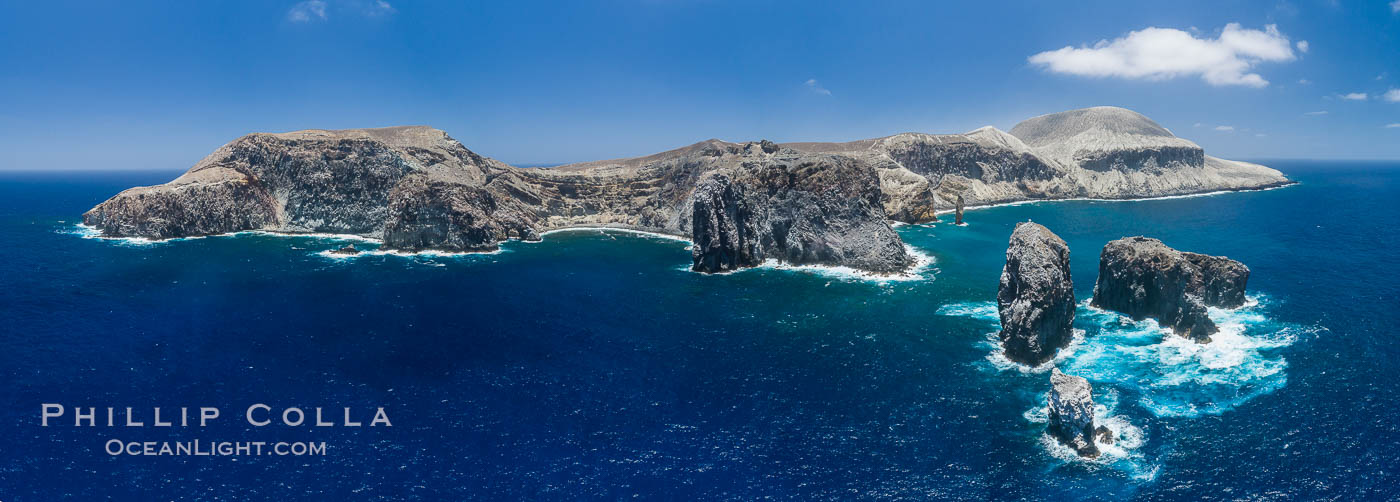 San Benedicto Island aerial photo, Revillagigedos Islands, Mexico. San Benedicto Island (Islas Revillagigedos), Baja California, natural history stock photograph, photo id 32918