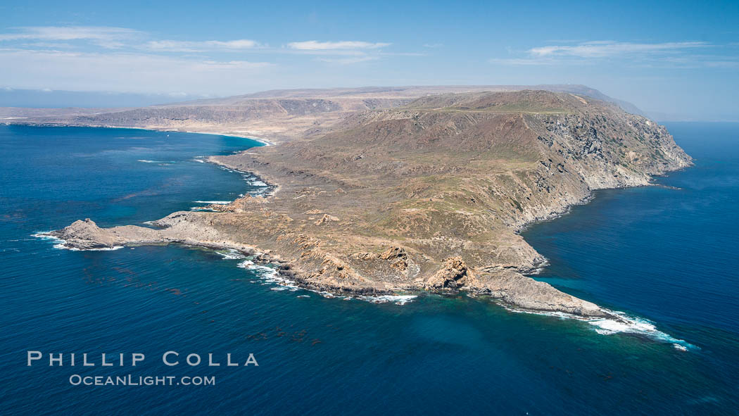 San Clemente Island Pyramid Head, the distinctive pyramid shaped southern end of the island. California, USA, natural history stock photograph, photo id 29354