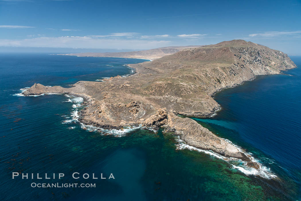 San Clemente Island Pyramid Head, the distinctive pyramid shaped southern end of the island. California, USA, natural history stock photograph, photo id 29356