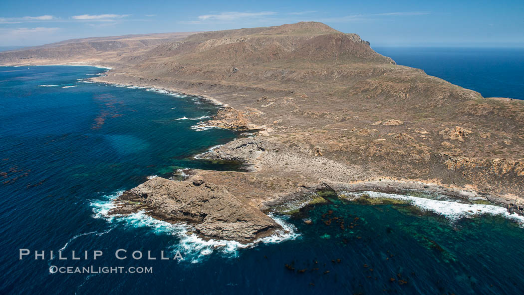 San Clemente Island Pyramid Head, the distinctive pyramid shaped southern end of the island. California, USA, natural history stock photograph, photo id 29355