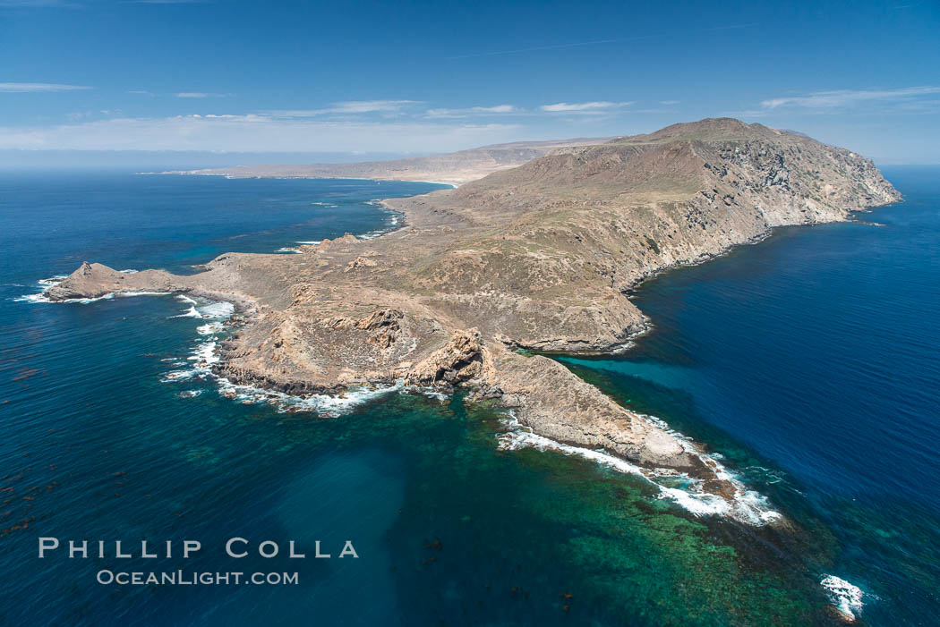 San Clemente Island Pyramid Head, the distinctive pyramid shaped southern end of the island. California, USA, natural history stock photograph, photo id 29357