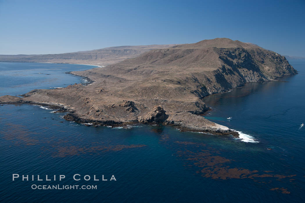 San Clemente Island Pyramid Head, the distinctive pyramid shaped southern end of the island. California, USA, natural history stock photograph, photo id 26412