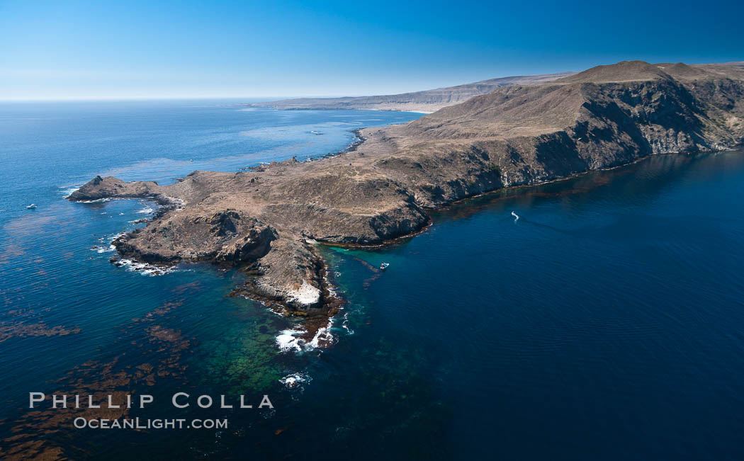 San Clemente Island Pyramid Head, the distinctive pyramid shaped southern end of the island. California, USA, natural history stock photograph, photo id 26413