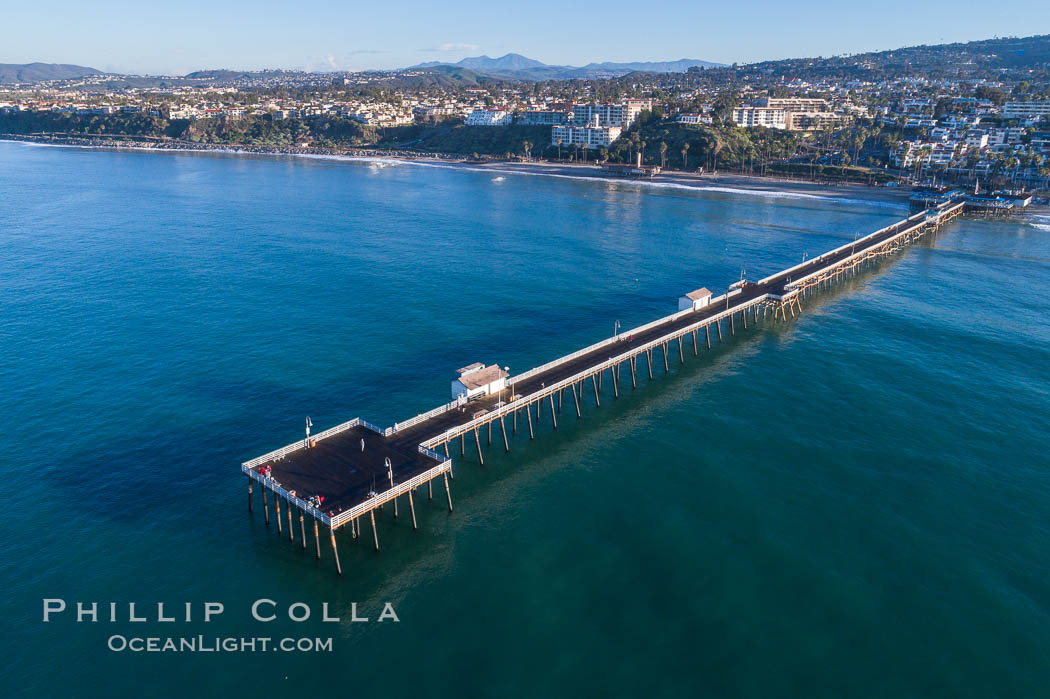 San Clemente Pier Aerial Photo. California, USA, natural history stock photograph, photo id 38084