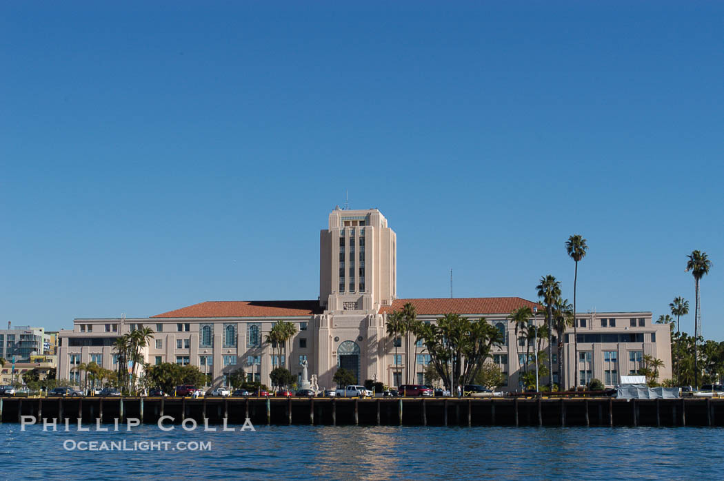 San Diego City and County Administration building, downtown San Diego., natural history stock photograph, photo id 07622