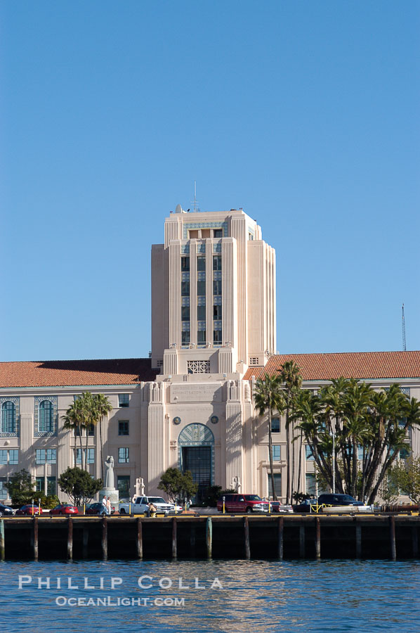 San Diego City and County Administration building, downtown San Diego., natural history stock photograph, photo id 07621