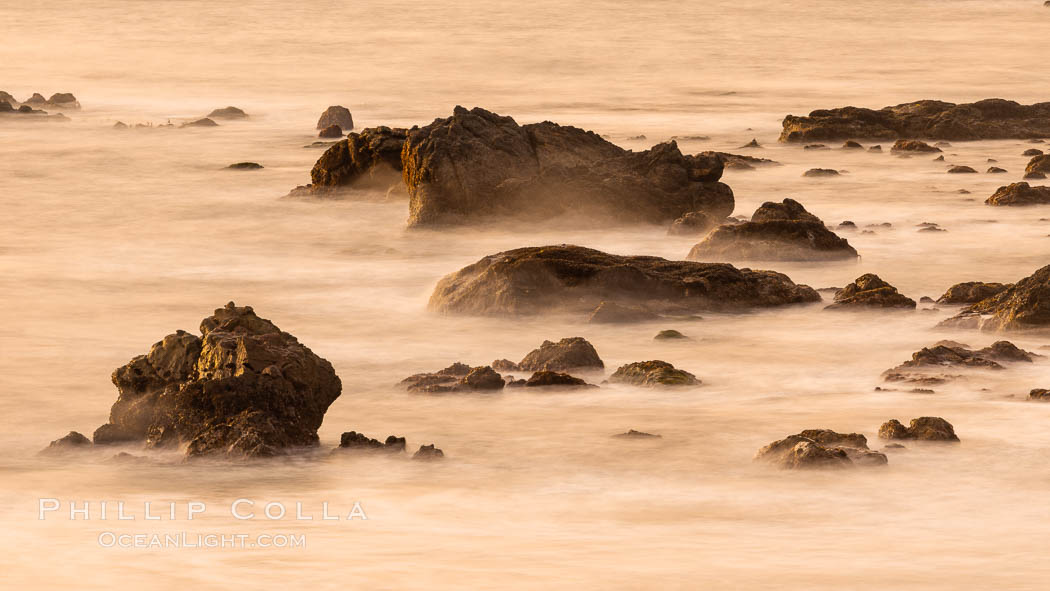 San Simeon Coastline at Sunset. California, USA, natural history stock photograph, photo id 35137