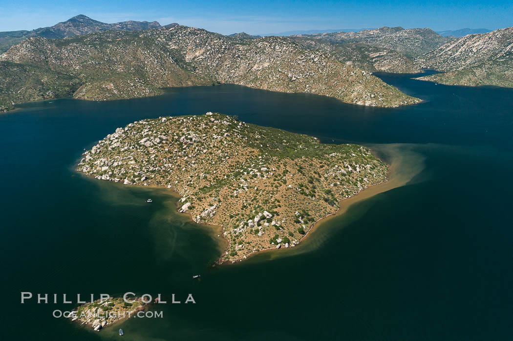 San Vicente Reservoir Aerial Photo, San Diego. California, USA, natural history stock photograph, photo id 38147