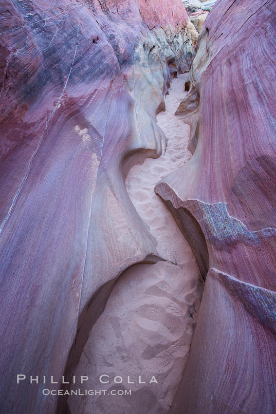 Sandstone details, red rocks, Valley of Fire. Valley of Fire State Park, Nevada, USA, natural history stock photograph, photo id 28448