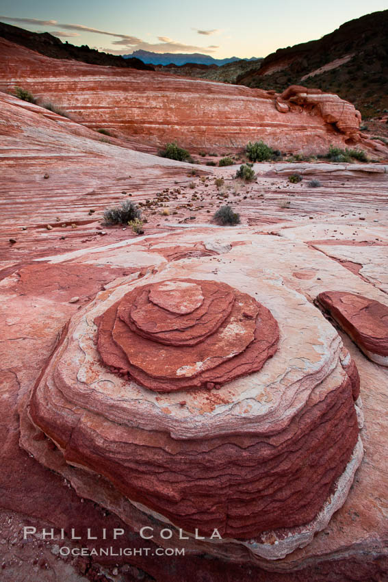 Nipple Rock. Sandstone formations. Valley of Fire State Park, Nevada, USA, natural history stock photograph, photo id 26510