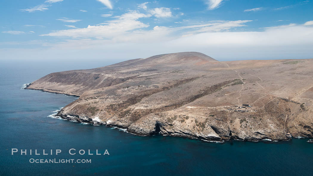 Santa Barbara Island, aerial photograph. California, USA, natural history stock photograph, photo id 29360